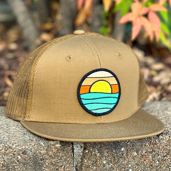 Serenity Flat-Brim Trucker (Caramel)