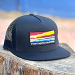 Point Reyes Flat-Brim Trucker (Black)