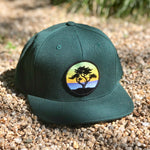 Flat-Brim Snapback (Forest) with Cypress Patch