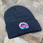 Classic Beanie (Charcoal) with Sundown Cypress Patch