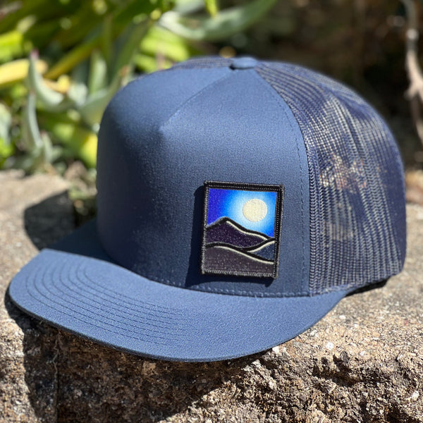 Full Moon Flat-Brim Trucker (Navy)