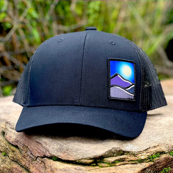 Full Moon Curved-Brim Trucker (Black)