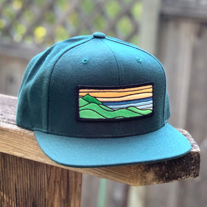 Orange Ridgecrest Flat-Brim Snapback (Forest)