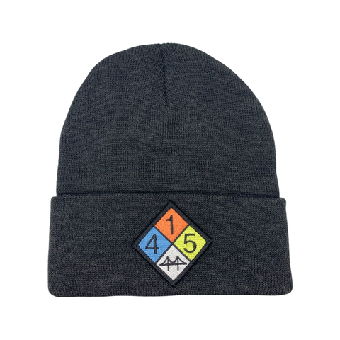 Classic Beanie (Charcoal) with 415 Patch