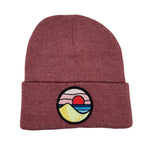 Classic Beanie (Cardinal) with Beach Day Patch