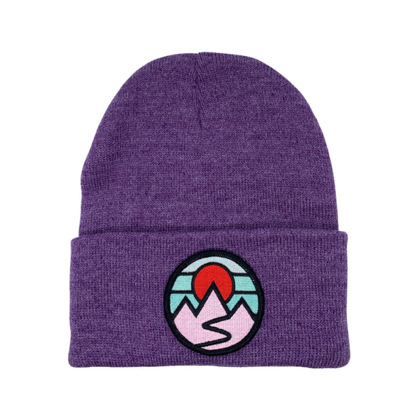 Mountains Classic Beanie (Violet)