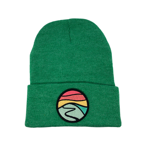 Classic Beanie (Green) with Hilltop Patch