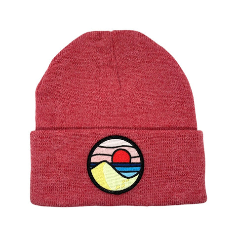 Classic Beanie (Rose) with Beach Day Patch