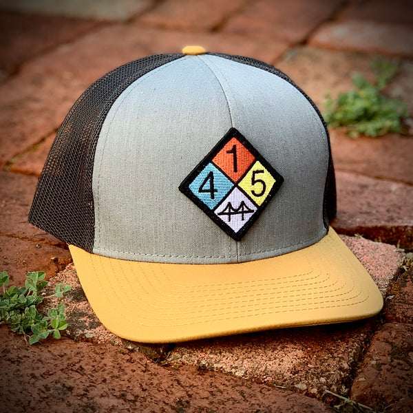 415 Curved-Brim Trucker (Stone/Clay/Charcoal)