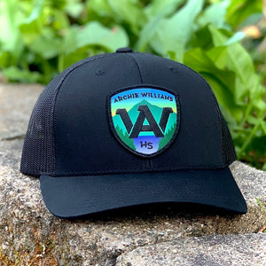 AWHS Curved-Brim Trucker (Black)