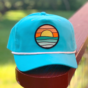 Serenity Classic Rope Hat (Teal/White)