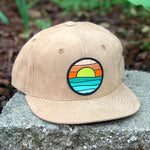 Suede Snapback (Tan) with Serenity Patch