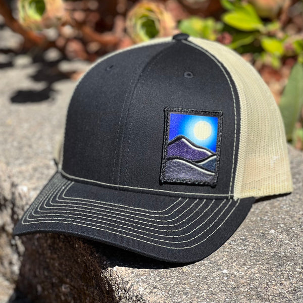 Full Moon Curved-Brim Trucker (Black/Gold)