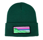 Classic Beanie (Forest) with Pink Ridgecrest Patch
